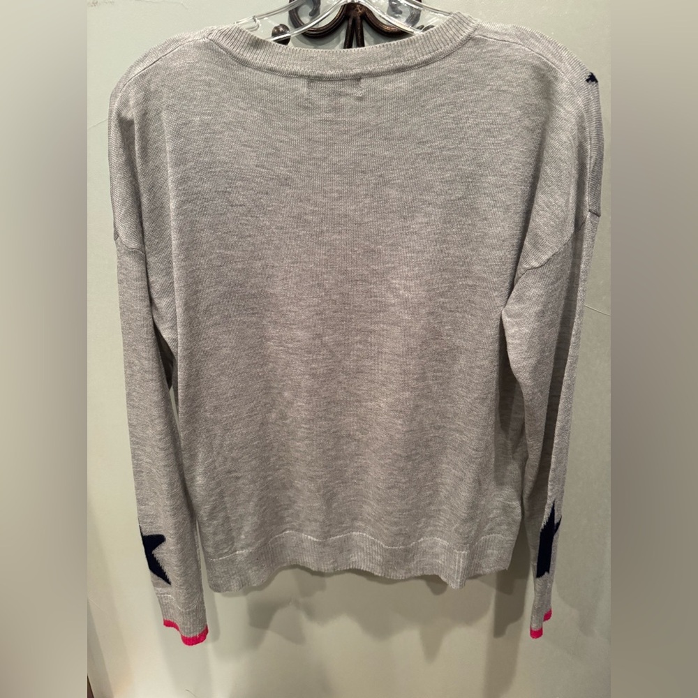JACQUELINE B Gray Star Sweater - Picture 3 of 3